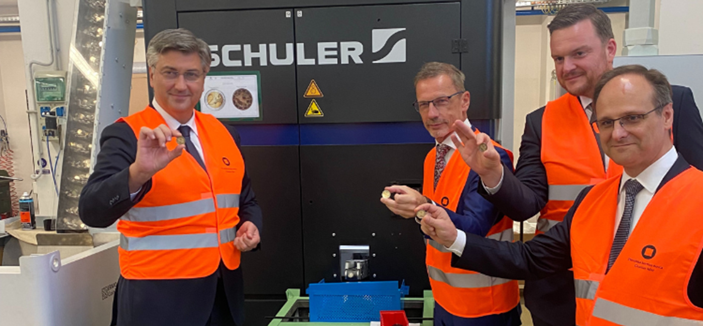 Minting of Croatian euro coins begins